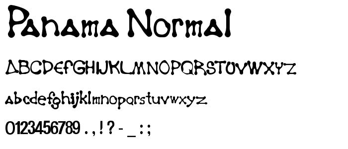 Panama Normal font